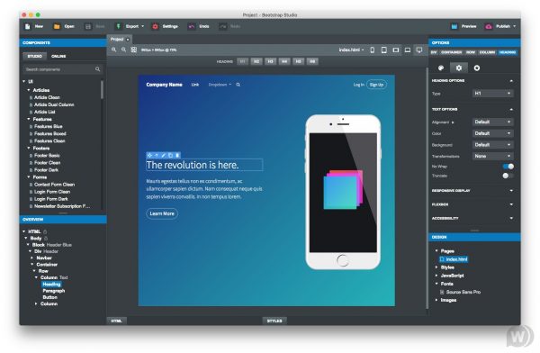 Bootstrap Studio 6.4.4 download the new